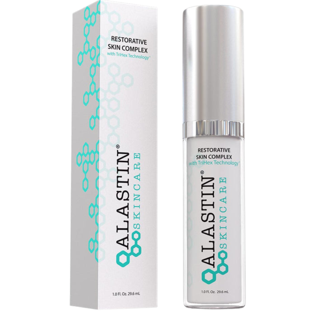 Alastin Skincare Restorative Skin Complex bottle and packaging on a white background